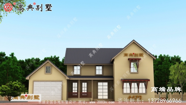 农村231平方米二层欧式房屋
