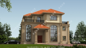 外型靓，布局赞三层的农村自建欧式别墅